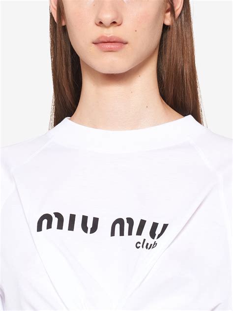 t shirt miu miu|farfetch miu shirts.